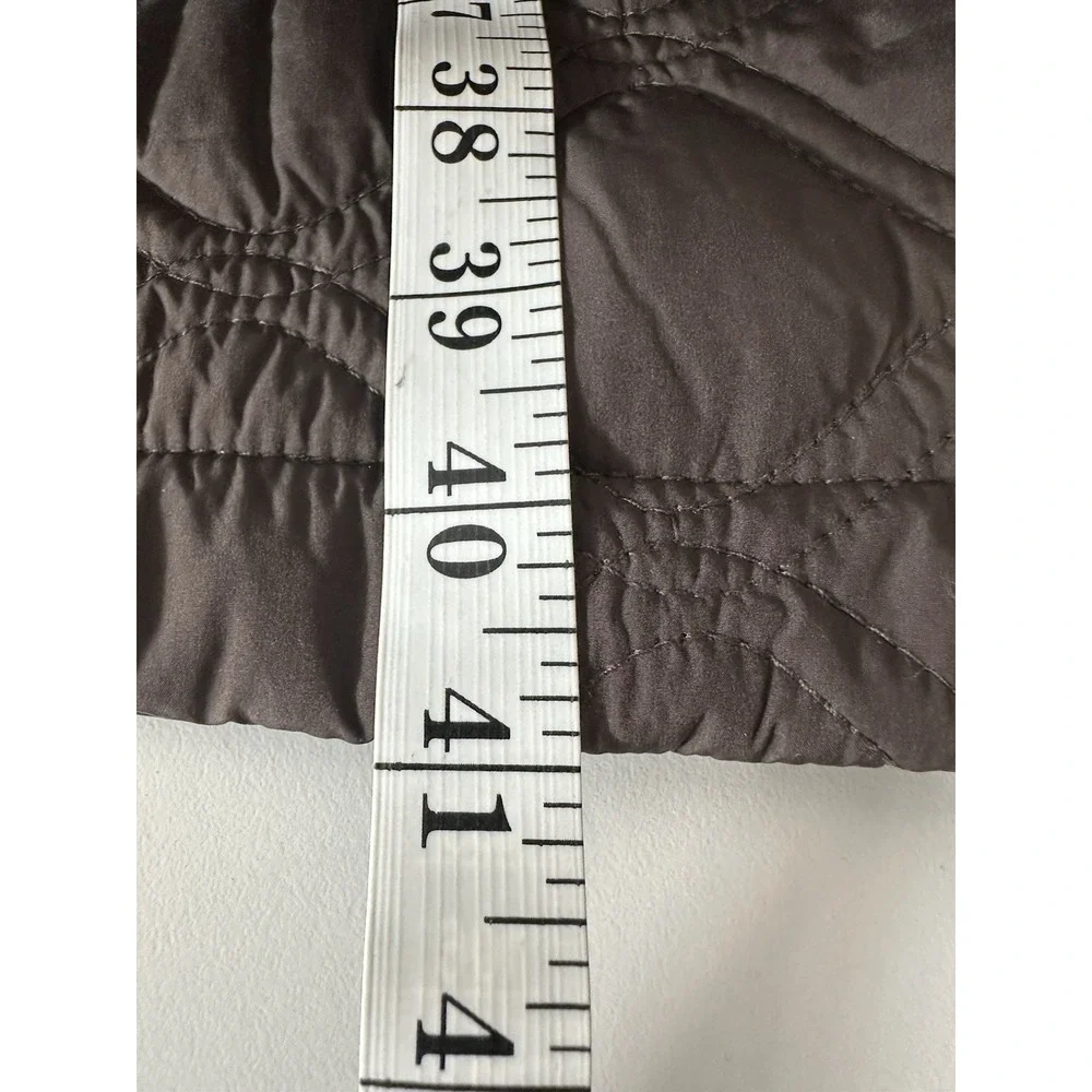 BERNARDO QUILTED PUFFER‎ COAT Women's Medium Brown Long Pockets Long Excellent